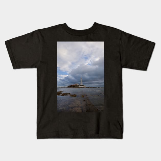 St Mary's Island reflections - Portrait Kids T-Shirt by Violaman